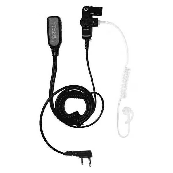Long Tube Lapel Microphone, Black, Earphone Connection, Mfr#: EP1301