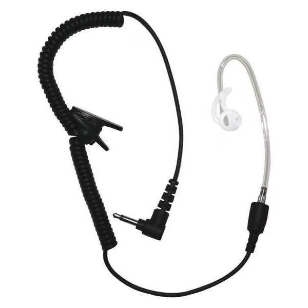 Short Tube Listen Only Earpiece, Black, Earphone Connection, Mfr#: EP1089SCST