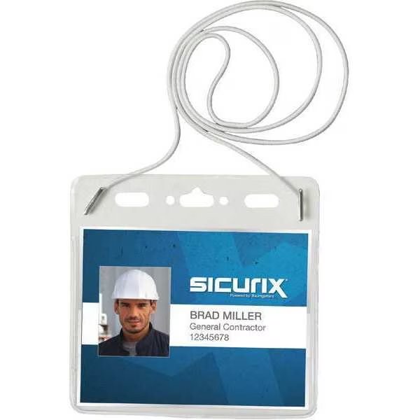 Convention Badge Holder, Horizontal, PK25, Sicurix, Mfr#: BAU 67838