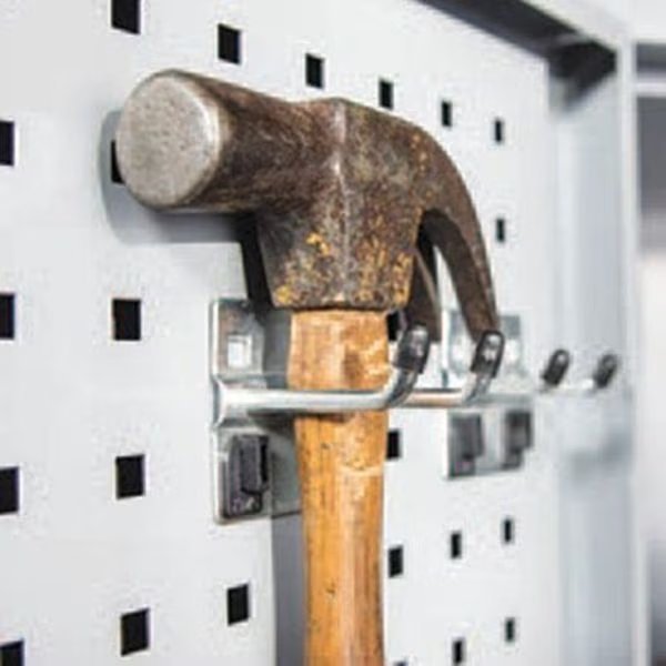 Single Rod Pegboard Hook, 1" L, 2 -1/4" W, Kennedy, Mfr#: 99827