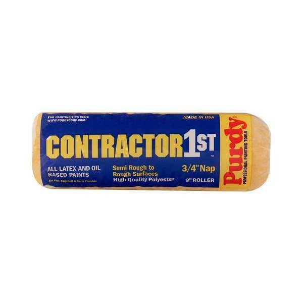 9" Paint Roller Cover, 3/4" Nap, Polyester, Purdy, Mfr#: 144688094