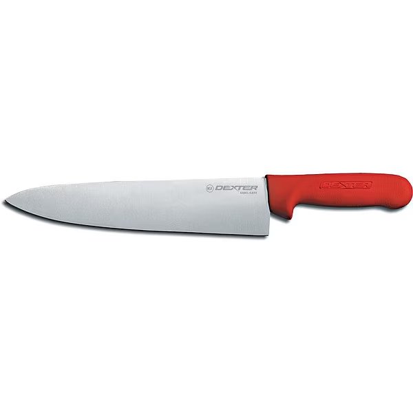 Chef Knife, 8" L, SS Blade, Red, Dexter Russell, Mfr#: 12443R
