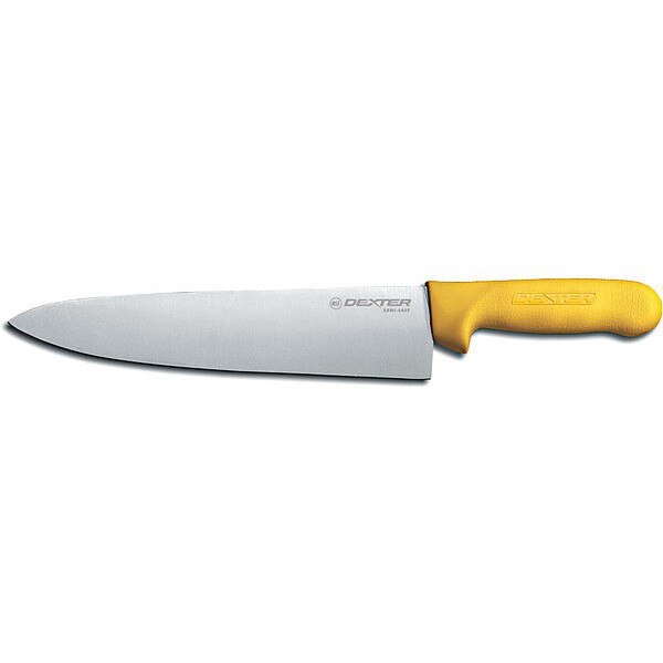 Chef Knife, 10" L, SS Blade, Yellow, Dexter Russell, Mfr#: 12433Y
