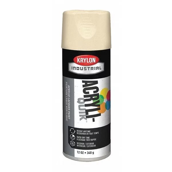 Spray Paint, Almond, Gloss, 12 oz, Krylon Industrial, Mfr#: K01506A07