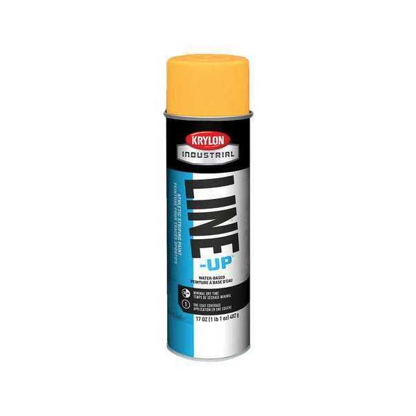 Athletic Field Striping Paint, 17 oz., Athletic Orange, Water -Based, Krylon Industrial, Mfr#: K00830708
