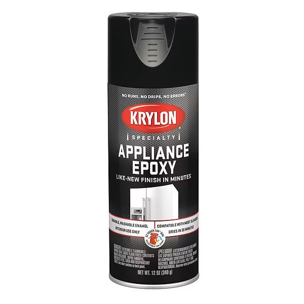 Spray Paint, Black, Gloss, 12 oz, Krylon, Mfr#: K03206777