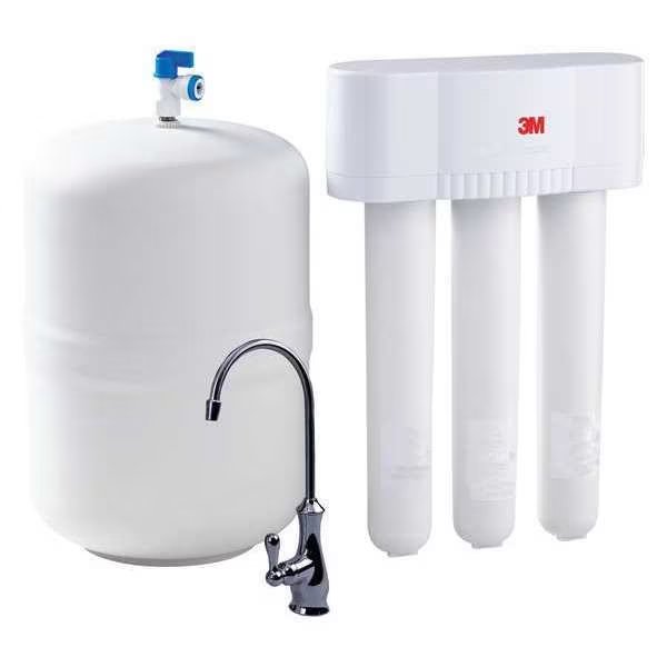 Reverse Osmosis System, 1/4" Pipe Size, 3M, Mfr#: 04-04506