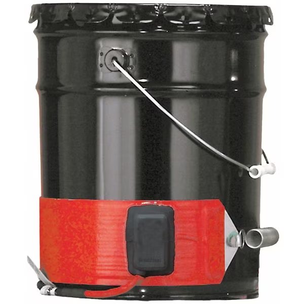 Drum/Pail Heater, Silicone Rubber, 120VAC, 5 Gallon, 550W, 35"L x 4"W, Briskheat, Mfr#: DHCS10R