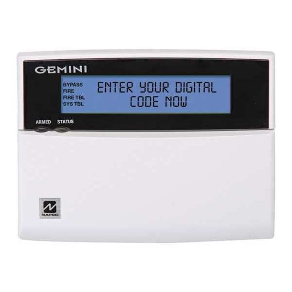 Door Style Keypad, 5-7/8" W, LCD, Napco, Mfr#: GEM-DK1CA