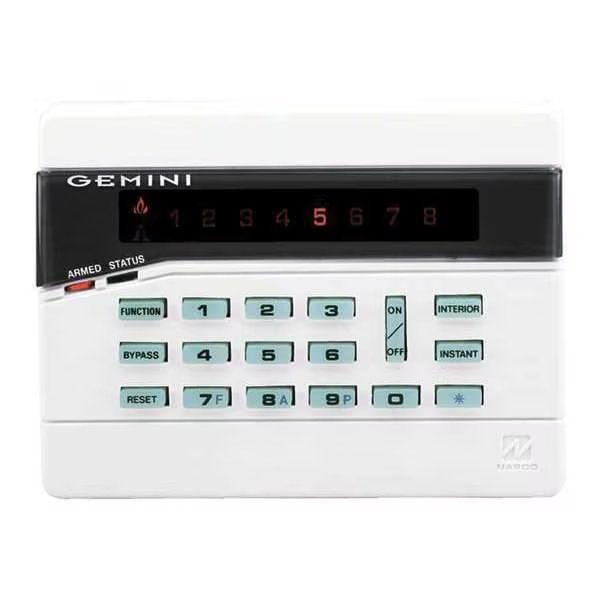 Intrusion System Keypads, 5-7/8" W, LCD, Napco, Mfr#: GEM-RP8