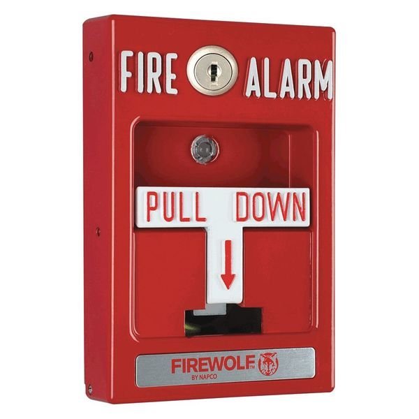 Fire Pull Station, 4" Depth, Napco, Mfr#: FWC-CNV-PULLK