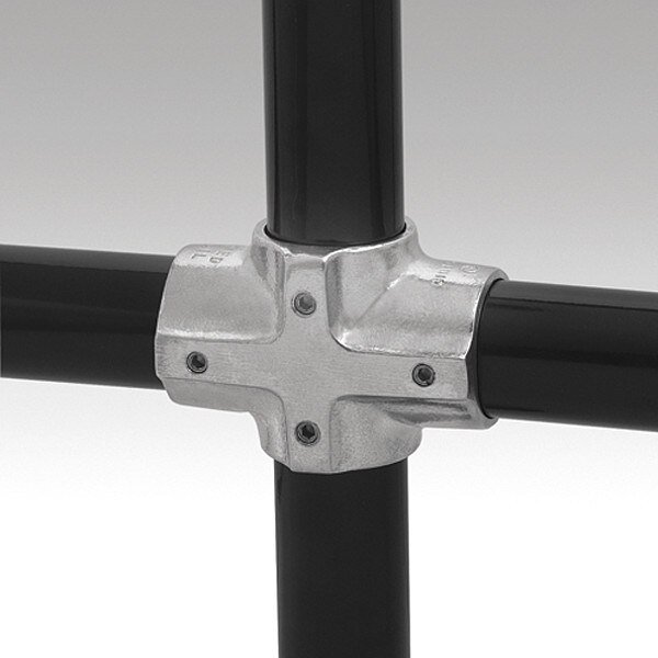 Structural Pipe Fitting, Cross, Aluminum, 2 in Pipe Size, 32510 lb Tensile Strength, Hollaender, Mfr#: 7-9