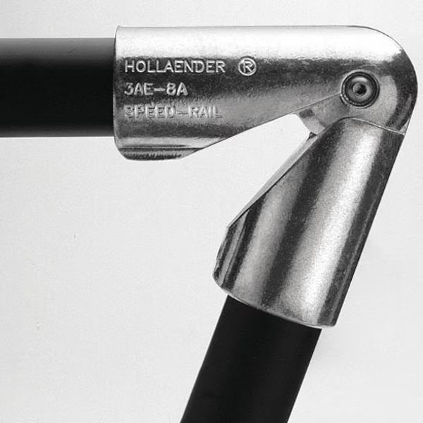 Adjustable Elbow for 1-1/4 in Pipe, 1-3/4 in Inner Dia, 1-5/8 in Outer Dia, 7-5/8 in L, Aluminum, , Hollaender, Mfr#: 3AE-7