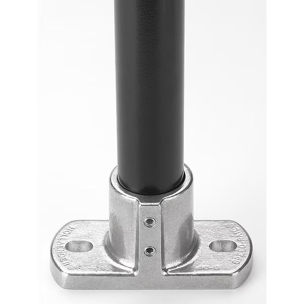 Structural Pipe Fitting, Rectangular Flange, Aluminum, 1.25 in Pipe Size, 32510 lb Tensile Strength, Hollaender, Mfr#: 46-7