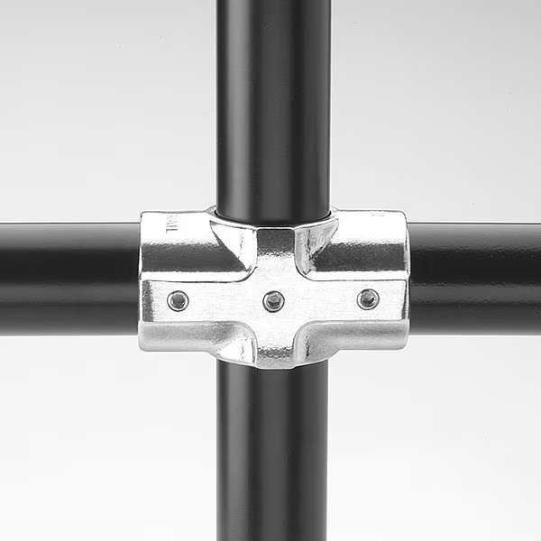 Structural Pipe Fitting, Cross-E, Aluminum, 1.5 in Pipe Size, 32510 lb Tensile Strength, Hollaender, Mfr#: 7E-8