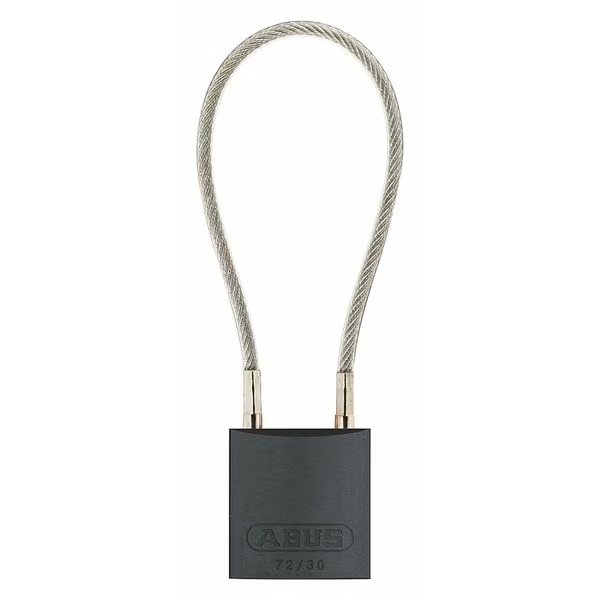 Lockout Padlock, Key Different, Blk Body, Abus, Mfr#: 13003
