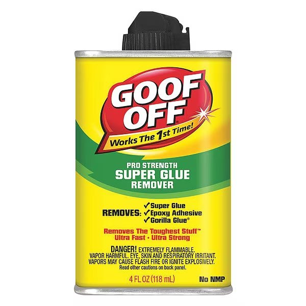 Carpet Tile Adhesive, Opaque, 1 gal, Pail, Goof Off, Mfr#: FG678