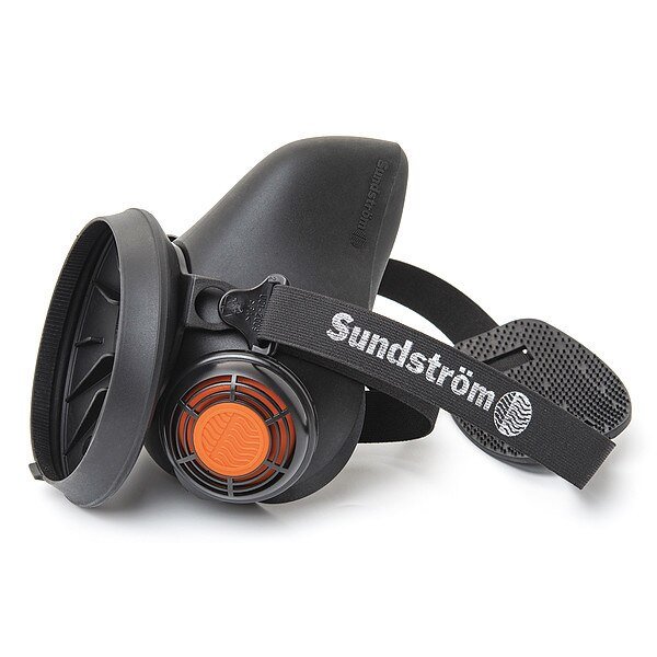 Half Mask Respirator, L/XL Size, Black, Sundstrom Safety, Mfr#: H01-2821