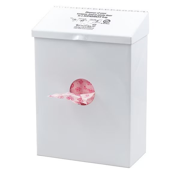 Sanitary Napkin Receptacle/Liner, White, Scensibles, Mfr#: CDWM