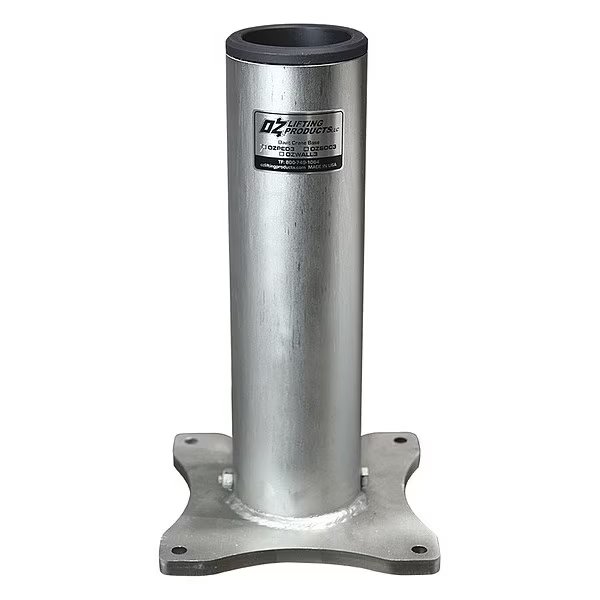 Mounting Base, 500 lb Capacity, Silver, Oz Lifting Products, Mfr#: OZPED3