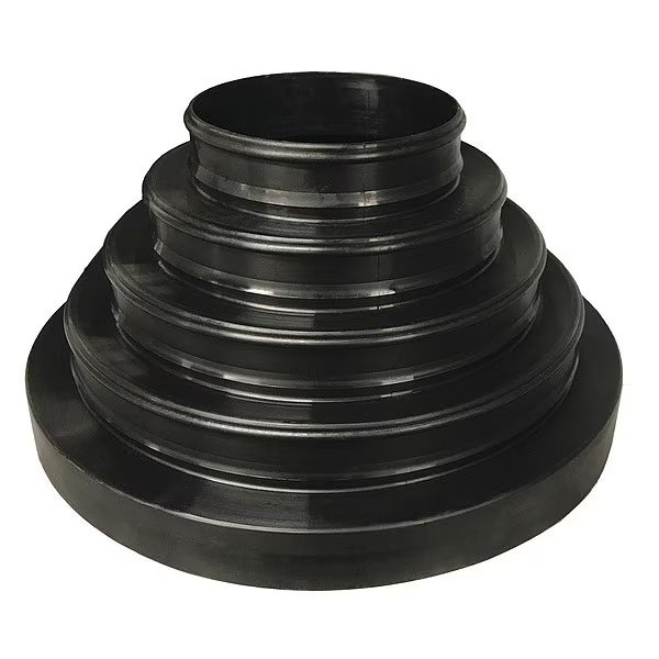 Neck Reducer, Round, Plastic, 14" dia., PK10, American Louver, Mfr#: STR-NRD-BK-10PKIT