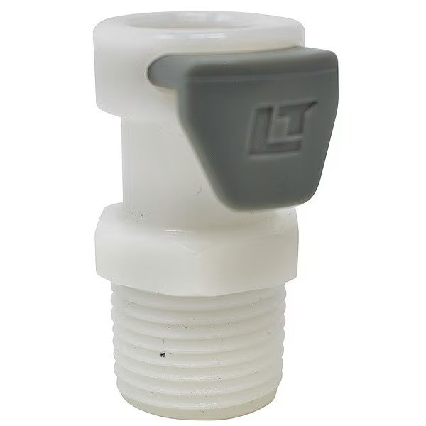 Coupler, 3/8" Dia, 1", Plastic, Nephros, Mfr#: 70-0902