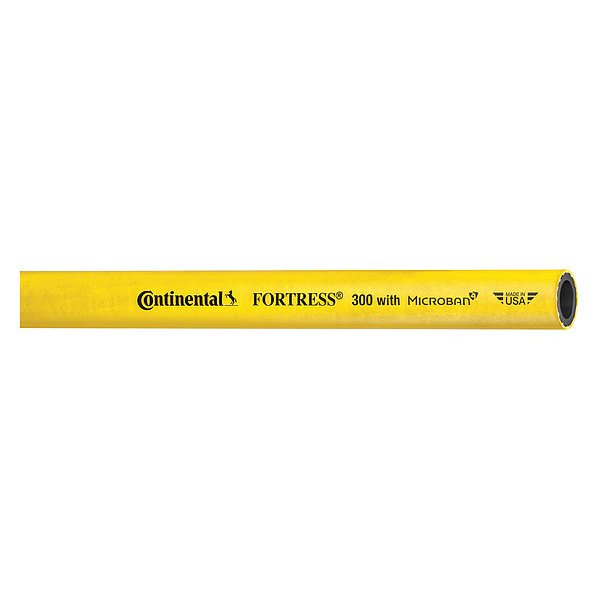Washdown Hose, 3/4" ID x 100 ft., Yellow, Continental, Mfr#: FRT075-100-G