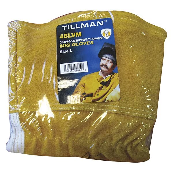 MIG/TIG Welding Gloves, Goatskin Palm, XL, Tillman, Mfr#: 48XLVM