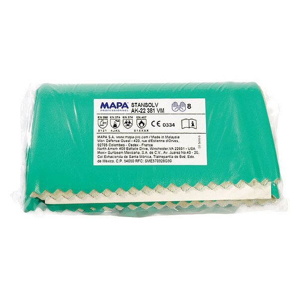 13" Chemical Resistant Gloves, Nitrile, 10, 1 PR, Mapa, Mfr#: AK-22
