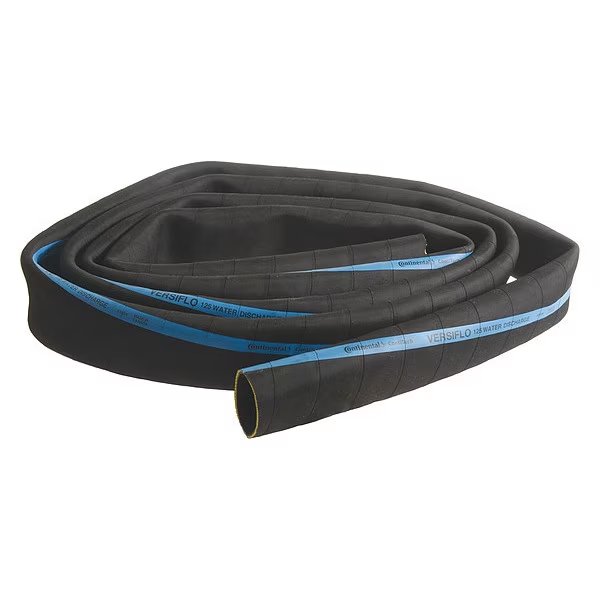 Water Suction Hose, 2" ID x 25 ft., Continental, Mfr#: RD200-25-G