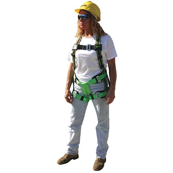 Full Body Harness, L/XL, Elastomer, Honeywell Miller, Mfr#: E570/URN