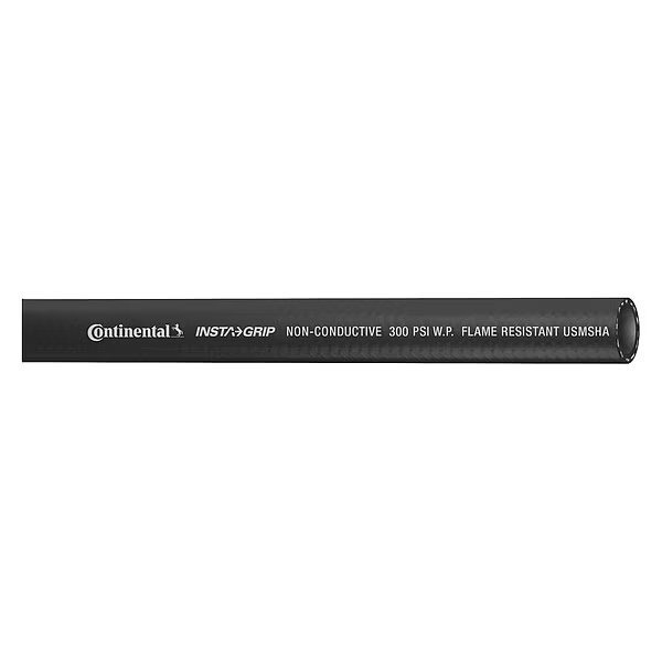 Air Hose, 1/4" ID x 25 ft., Black, Continental, Mfr#: IGBK02530-25-G