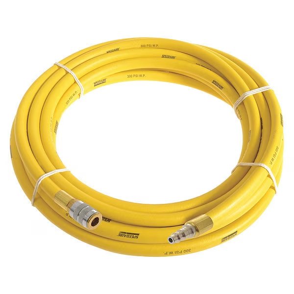 Air Hose, 1/4"I.D., 10 ft., Continental, Mfr#: HZY02530-10-51-G