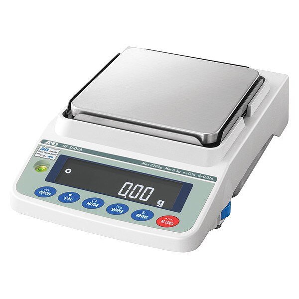 Compact Bench Scale, Digital, 2200g Cap., A&D Weighing, Mfr#: GF-2002A