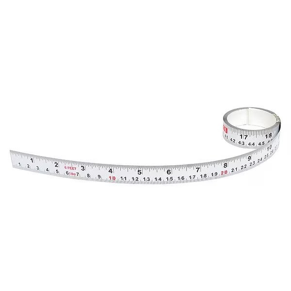 72 in Adhesive Tape Measure, 3/4 in Blade, Us Tape, Mfr#: 50014
