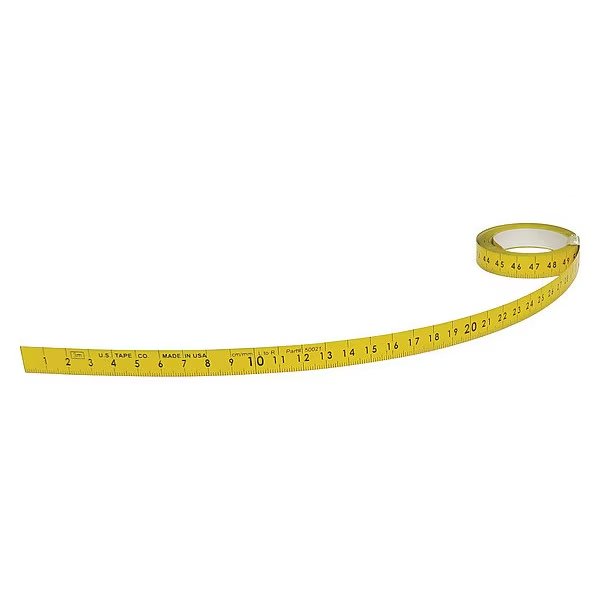 120 in Adhesive Tape Measure, 1/2 in Blade, Us Tape, Mfr#: 50021