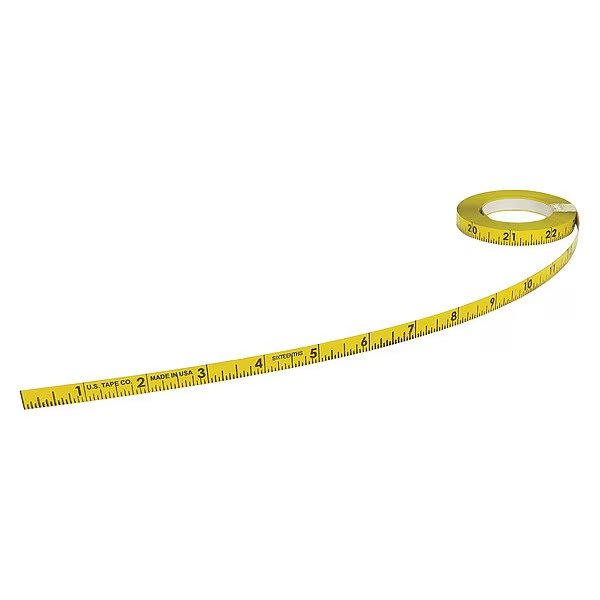 300 in Adhesive Tape Measure, 3/8 in Blade, Us Tape, Mfr#: 58500