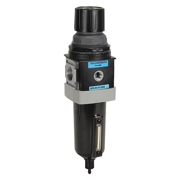 Filter-Regulator, Particles/Water Removal, Overall Width: 2.87 in, Wilkerson, Mfr#: B28-04-FL00B