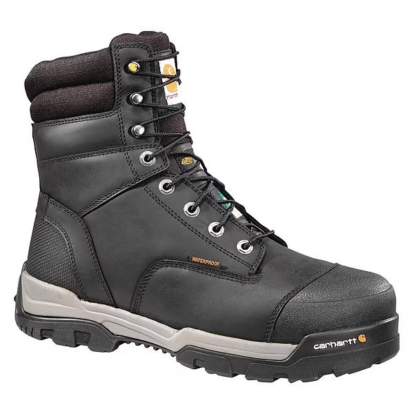 8-Inch Work Boot, W, 12, Black, PR, Carhartt, Mfr#: CMR8959 12W