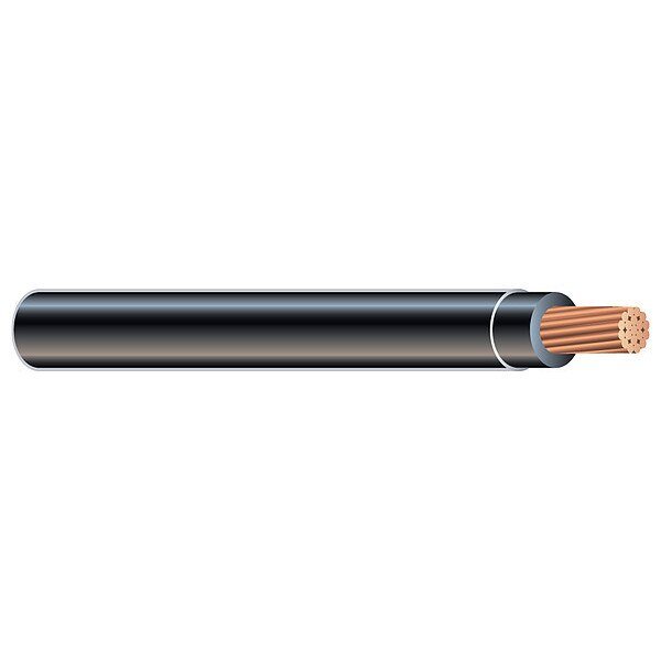 Building Wire, THHN, 10 AWG, 1,250 ft, Black, Nylon Jacket, PVC Insulation, Southwire, Mfr#: 58022105