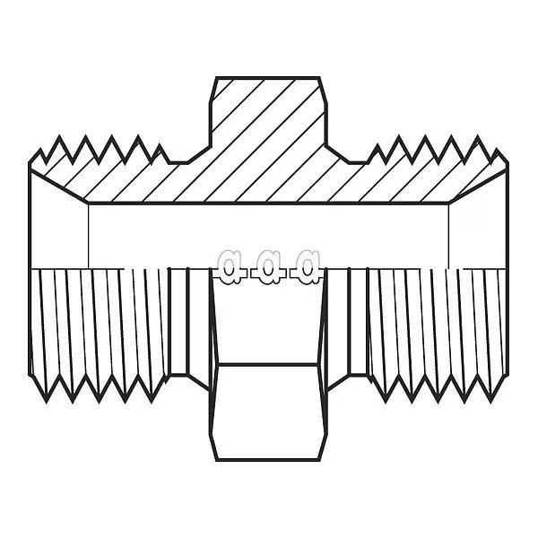 Hose Adapter, 1/2", BSPP, 1/2", BSPP, Adaptall, Mfr#: 9000-0808