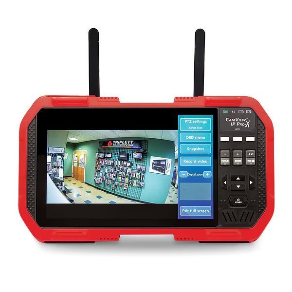 IP and HD Camera Tester, Gray/Red, Plastic, Triplett, Mfr#: 8075
