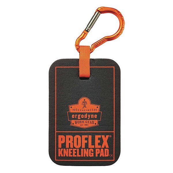 Kneeling Pad, 6"L, 4"W, Rubber, Black, Ergodyne, Mfr#: 365