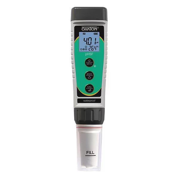 PH Waterproof Flat-Tip Pocket Meter, Oakton, Mfr#: 3563446