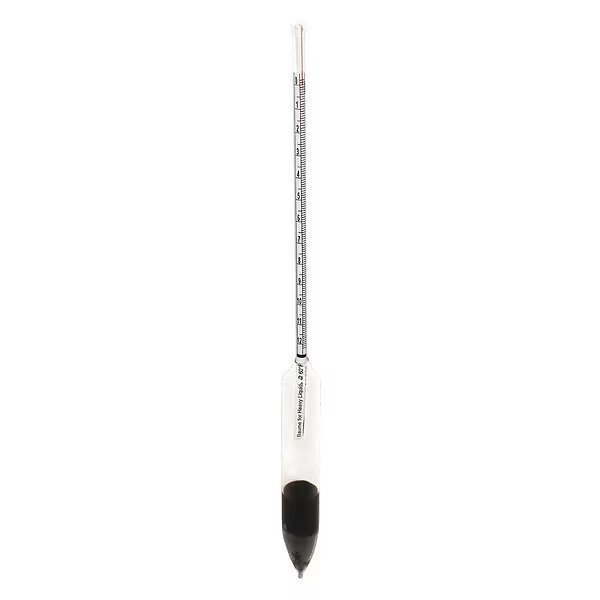 Hydrometer, Baume Scale, Glass, 305mm L, Vee Gee, Mfr#: 6609-9