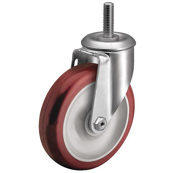 3" X 1-1/4" Non-Marking Polyurethane Hi-Tech Swivel Caster, No Brake, Loads Up To 200 lb, Colson, Mfr#: 2.03354.92