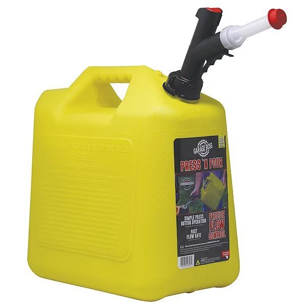 5 gal Yellow Plastic Diesel Can Diesel, Garageboss, Mfr#: GB356