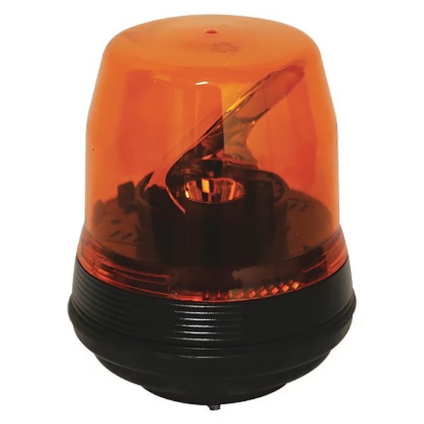 Rotating Beacon, Amber, Permanent, 6" dia., Ecco, Mfr#: EB7816A