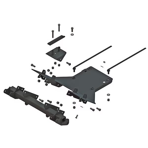 Mounting Kit, Steel, Black, 42" L, 10" H, Fisher, Mfr#: 35154