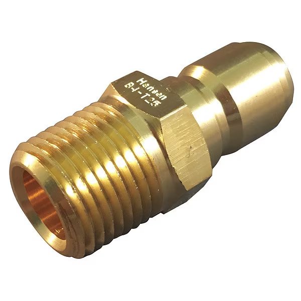 Hydraulic Quick Connect Hose Coupling, Steel Body, Push-to-Connect Lock, 3/8"-18 Thread Size, Hansen, Mfr#: 3T20